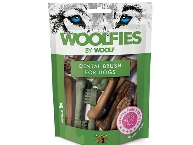 Woolfies Dental Brush Small - tandrensende tyggeben til små hunde
